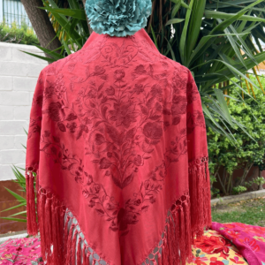 mantoncillo coral de seda