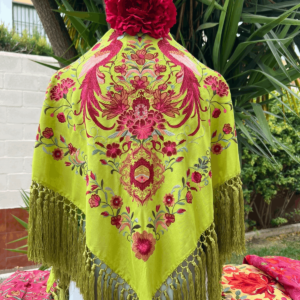 mantoncillo pistacho de seda