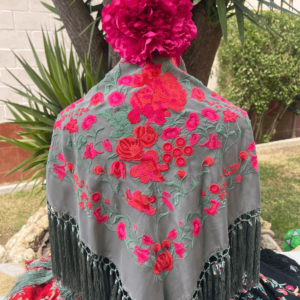 mantoncillo, verde jabonoso de seda