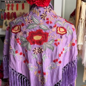 mantoncillo morado de seda