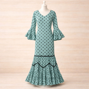 traje de flamenca verde agua 14 años