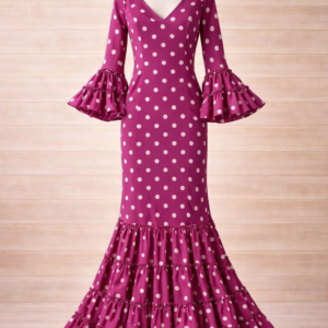 traje de flamenca, canastero buganvilla